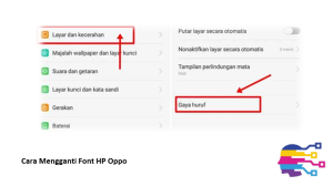 Cara Mengganti Font HP Oppo