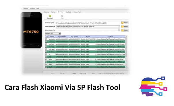 Cara Flash Xiaomi Via SP Flash Tool