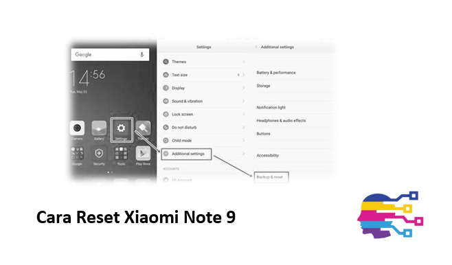 Cara Reset Xiaomi Note 9
