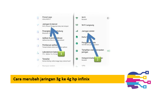 Cara merubah jaringan 3g ke 4g hp infinix
