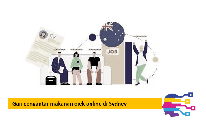 Gaji pengantar makanan ojek online di Sydney