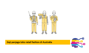 Gaji penjaga toko retail fashion di Australia